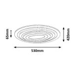 Rábalux 3097 Taneli Beltéri Mennyezeti lámpa fehér-fehér LED 41, IP20