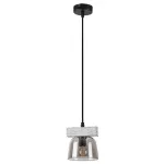 Rábalux 3118 Cardamom Beltéri Függeszték ezüst tölgy-füstszínű üveg E14 1x MAX 40, IP20