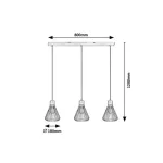 Rábalux 3149 Farfalle Függeszték fekete-fekete E27 3x MAX 40, IP20