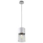 Rábalux 3154 Zelkova Beltéri lámpa, Függeszték, súrolt alumínium-átlátszó E27E27 1x MAX 40, IP20