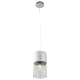   Rábalux 3154 Zelkova Beltéri lámpa, Függeszték, súrolt alumínium-átlátszó E27E27 1x MAX 40, IP20
