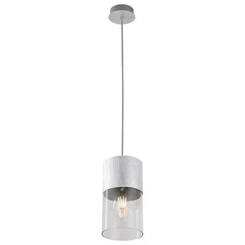 Rábalux 3154 Zelkova Beltéri lámpa, Függeszték, súrolt alumínium-átlátszó E27E27 1x MAX 40, IP20