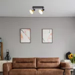 Rábalux 3158 Alvaro Beltéri Spotlámpa matt fekete-arany E14 2x MAX 40, IP20