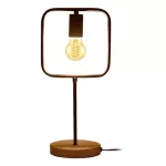 Rábalux 3219 Rufin Beltéri Asztali lámpa bükk-fekete E27 1x MAX 40, IP20