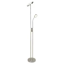   Rábalux 3239 Ophus Beltéri Állólámpa szatin króm-átlátszó LED 18,5 + LED 4,5, IP20