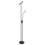 Rábalux 3240 Ophus Beltéri Állólámpa matt fekete-átlátszó LED 18,5 + LED 4,5, IP20