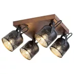 Rábalux 3299 Rotem Beltéri Spotlámpa dió-matt fekete E14 4x MAX 40, IP20