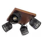 Rábalux 3299 Rotem Beltéri Spotlámpa dió-matt fekete E14 4x MAX 40, IP20