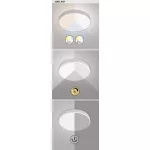 Rábalux 3317 Tesia Beltéri Mennyezeti lámpa ezüst-fehér LED 60, IP20