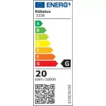 Rábalux 3338 Rob Beltéri Mennyezeti lámpa fehér-fehér LED 20, IP20
