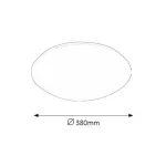 Rábalux 3436 Lucas Beltéri Mennyezeti lámpa fehér-fehér LED 24, IP20