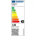 Rábalux 3438 Lucas Beltéri Fürdőszobai lámpa fehér-fehér LED 18, IP44