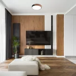 Rábalux 3528 Maple Beltéri Mennyezeti lámpa matt fekete-fehér LED 24, IP20