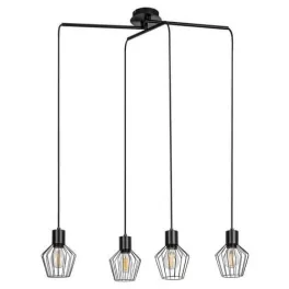   Rábalux 3540 Belano Beltéri Függeszték fekete-fekete E27 4x MAX 40, IP20