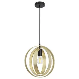   Rábalux 3607 Harlow Beltéri Függeszték matt fekete-arany E27 1x MAX 60, IP20