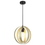 Rábalux 3607 Harlow Beltéri Függeszték matt fekete-arany E27 1x MAX 60, IP20