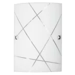 Rábalux 3697 Phaedra Beltéri Fali lámpa fehér-fehér mintás E27 1x MAX 60, IP20