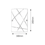 Rábalux 3697 Phaedra Beltéri Fali lámpa fehér-fehér mintás E27 1x MAX 60, IP20