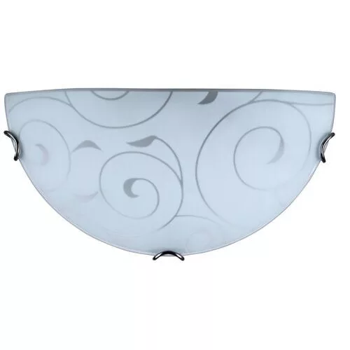 Rábalux 3851 Harmony Lux Beltéri Fali lámpa króm köröm-fehér mintás E27 1x MAX 60, IP20