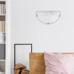 Rábalux 3851 Harmony Lux Beltéri Fali lámpa króm köröm-fehér mintás E27 1x MAX 60, IP20