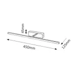 Rábalux 3909 Picture slim Beltéri Képmegvilágító lámpa króm- LED 8, IP20