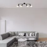 Rábalux 3989 Lamar Beltéri Spotlámpa matt fekete- E27 4x MAX 40, IP20