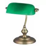 Rábalux 4038 Bank Beltéri Asztali lámpa bronz-zöld E27 1x MAX 60, IP20