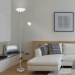 Rábalux 4067 Diana Beltéri Állólámpa szatin króm-fehér E27 G45 1x MAX 60 + E14 1x MAX 40, IP20