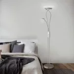 Rábalux 4077 Gamma Beltéri Állólámpa szatin króm-szatin króm R7S 1x MAX 230 + G9 1x MAX 40, IP20