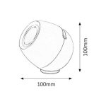 Rábalux 4450 Cordelia Beltéri lámpa, Dekor lámpa, fehér- RGB LED 3, IP20