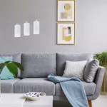 Rábalux 4480 Panthea Beltéri Függeszték arany-fehér E27 3x MAX 40, IP20