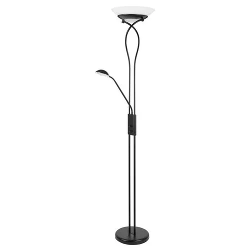 Rábalux 4554 Gamma Trend Beltéri Állólámpa matt fekete-fehér E27 2x MAX 15 + G9 1x MAX 40, IP20