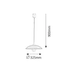 Rábalux 4615 Cupola range Beltéri Függeszték fehér-fehér E27 1x MAX 60, IP20