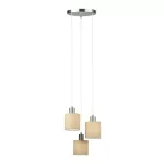 Rábalux 5012 Natina Beltéri Függeszték barna-barna E14 3x MAX 25, IP20