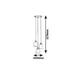 Rábalux 5012 Natina Beltéri Függeszték barna-barna E14 3x MAX 25, IP20