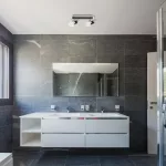 Rábalux 5022 Harold Beltéri Fürdőszobai lámpa fekete-opál üveg LED 10, IP44