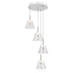 Rábalux 5032 Aviana Beltéri Függeszték fehér-átlátszó LED 24, IP20