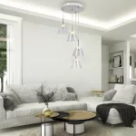 Rábalux 5032 Aviana Beltéri Függeszték fehér-átlátszó LED 24, IP20