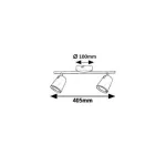 Rábalux 5046 Solange Beltéri Spotlámpa fehér- LED 12, IP20