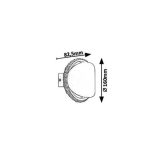 Rábalux 5049 Capriana Beltéri Fali lámpa metál barna- LED 6, IP20