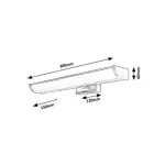 Rábalux 5062 Evron Beltéri Fürdőszobai lámpa króm-fehér LED 5, IP44