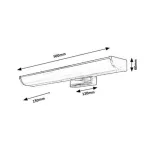 Rábalux 5063 Evron Beltéri Fürdőszobai lámpa króm-fehér LED 7,5, IP44