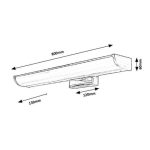 Rábalux 5064 Evron Beltéri Fürdőszobai lámpa króm-fehér LED 13,5, IP44