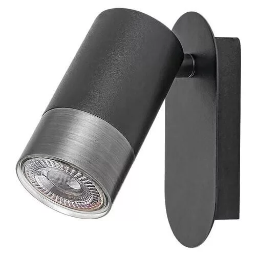 Rábalux 5069 Zircon Beltéri Fali lámpa matt fekete-ezüst GU10 1X MAX 5, IP20