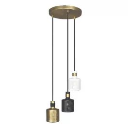   Rábalux 5092 Alberta Beltéri Függeszték arany-fehér, fekete, arany E27 3x MAX 9, IP20