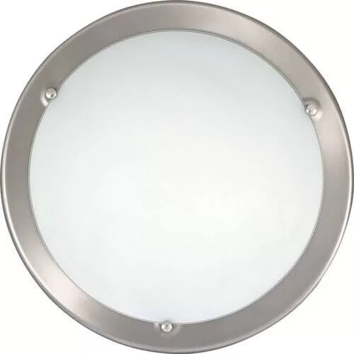 Rábalux 5151 Ufo Beltéri Mennyezeti lámpa szatin króm-fehér E27 2x MAX 60, IP20