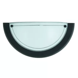   Rábalux 5163 Ufo Beltéri Fali lámpa fekete-opál üveg E27 1x MAX 60, IP20