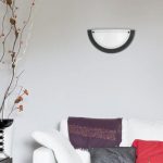 Rábalux 5163 Ufo Beltéri Fali lámpa fekete-opál üveg E27 1x MAX 60, IP20