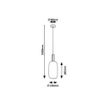 Rábalux 5224 Sinopia Beltéri Függeszték arany-opál üveg E27 1x MAX 60, IP20