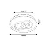 Rábalux 5230 Celinda Beltéri Mennyezeti lámpa króm-fehér LED 40, IP20